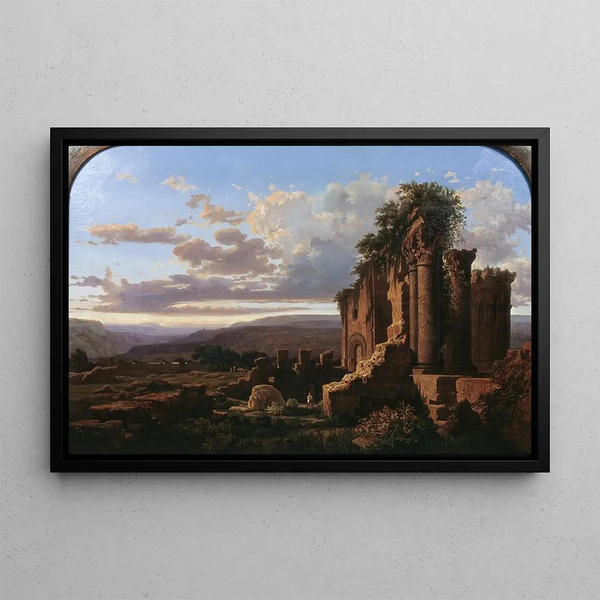 Ruins - Lluís Rigalt — framed artwork on a wall