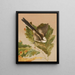 Long-tailed tit - Léon-Paul Robert — framed artwork on a wall