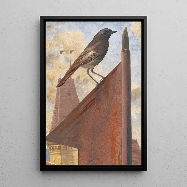 Red-tailed Painting - Léon Paul Robert — framed artwork on a wall