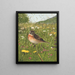Traquet tarier - Léon Paul Robert — framed artwork on a wall