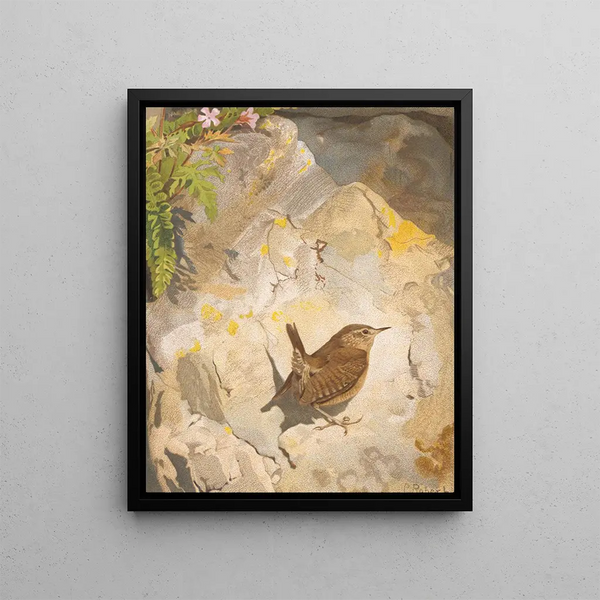 Troglodyte Painting - Léon Paul Robert — framed artwork on a wall