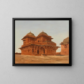 Palais de Birbal à Fatehpur Sikri, Inde - Lockwood de Forest — framed artwork on a wall