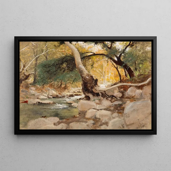Mission Canyon Santa Barbara - Lockwood de Forest — framed artwork on a wall