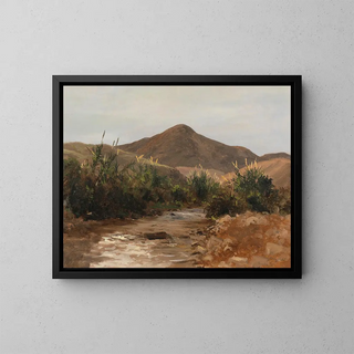Near Jericho, Wadi Kilt - Lockwood de Forest — framed artwork on a wall