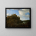 Château dans un paysage - Lodewijck van Ludick — framed artwork on a wall