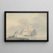 Sailing boat on calm water - Lodewijk Gilles Haccou — framed artwork on a wall