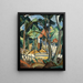 House among the trees - Lodewijk Schelfhout — framed artwork on a wall
