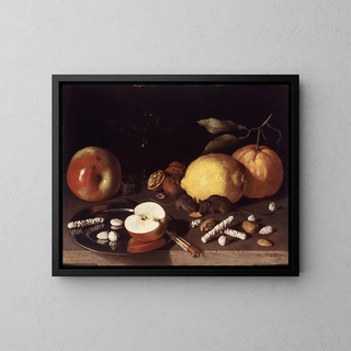 Nature morte avec des souris - Lodewijk Susi — framed artwork on a wall