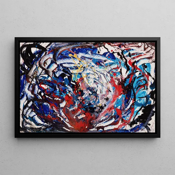 Abstract Painting - Lola Liivat — framed artwork on a wall