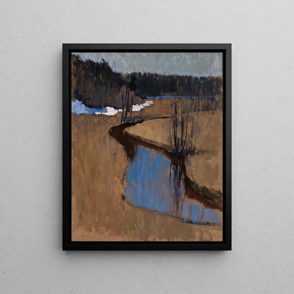 Spring Painting - Lola Liivat — framed artwork on a wall