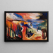 Crimea Landscape Painting - Lola Liivat — framed artwork on a wall