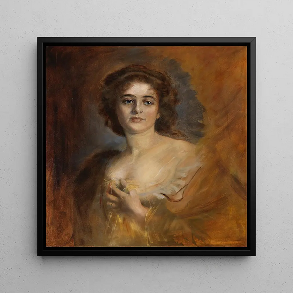 Lolita, Countess of Zeppelin - Franz von Lenbach — framed artwork on a wall