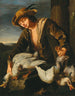 A boy holding two ducks - Lombard School — artwork view