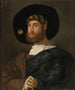 Portrait of a bearded man with a sword - Lombard School — artwork view
