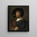 Portrait of a bearded man with a sword - Lombard School — framed artwork on a wall