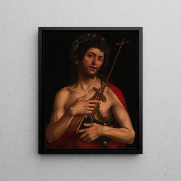 Saint Jean-Baptiste - Lombard School — framed artwork on a wall