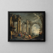 L'Adoration des Mages dans un paysage avec des ruines - Lombard School — framed artwork on a wall