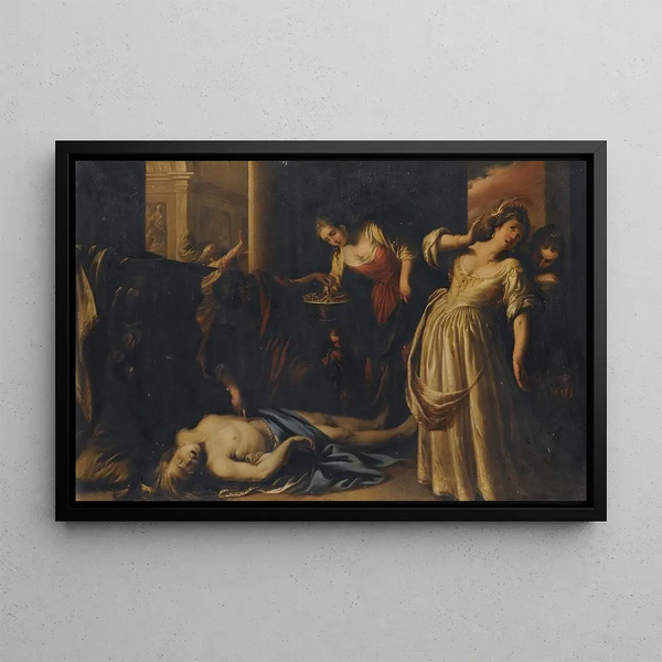The Death of Cleopatra - Lombard School — framed artwork on a wall