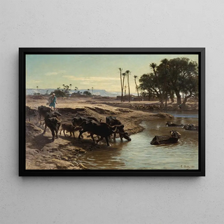 LonAdolpheAuguste Belly - Buffaloes Bathing In The Nile.webp