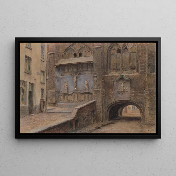 Mountain of Blood in Antwerp - Léon Eugène Auguste Abry — framed artwork on a wall