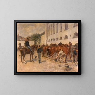 Toilettage - Léon Eugène Auguste Abry — framed artwork on a wall