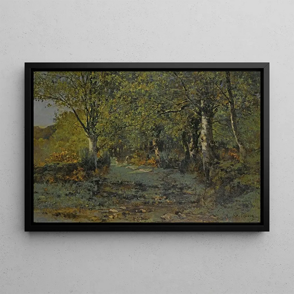 Landscape - Léon Germain Pelouse — framed artwork on a wall