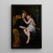 A Warm Embrace - Léon Jean-Basile Perrault — framed artwork on a wall
