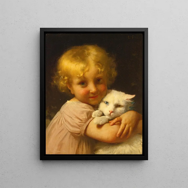 Best friends - Léon Jean-Basile Perrault — framed artwork on a wall