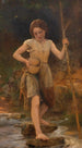 Crossing a Stream - Léon Jean-Basile Perrault — artwork view