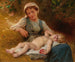 Deeply Sleeping Painting - Léon Jean-Basile Perrault — artwork view
