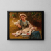 Deeply Sleeping Painting - Léon Jean-Basile Perrault — framed artwork on a wall