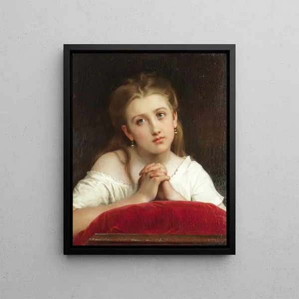 Les prières - Léon Jean-Basile Perrault — framed artwork on a wall