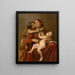 The happiness of mothers - Léon Jean-Basile Perrault — framed artwork on a wall