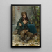 Outside in the cold - Léon Jean-Basile Perrault — framed artwork on a wall