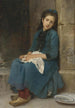 Young contemplative girl innocence - Léon Jean-Basile Perrault — artwork view