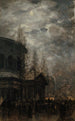 Departure from Paris in 1870 Rotunda of La Villette - Léon Pierre Herpin — artwork view