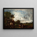 Bétail s'abreuvant - Léon Victor Dupré — framed artwork on a wall