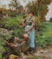 At the fountain - Léon Augustin Lhermitte — artwork view