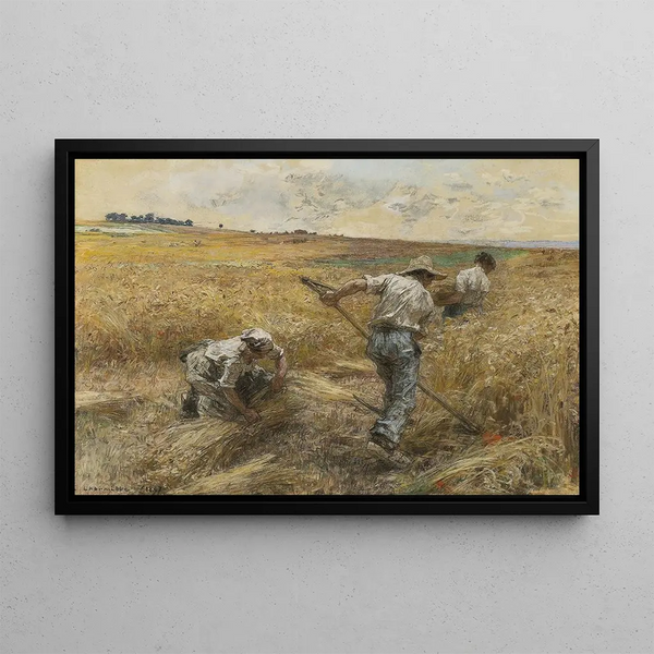 August - Léon Augustin Lhermitte — framed artwork on a wall