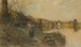 Fin de belle journée, soleil couchant, pêcheur - Léon Augustin Lhermitte — artwork view