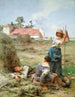 Harvesters at Rest - Léon Augustin Lhermitte — artwork view