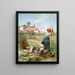 Harvesters at Rest - Léon Augustin Lhermitte — framed artwork on a wall