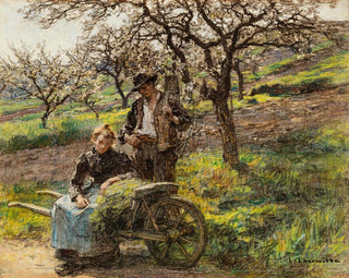 Idylle - Léon Augustin Lhermitte — artwork view