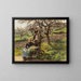 Idylle - Léon Augustin Lhermitte — framed artwork on a wall
