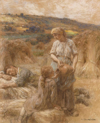 Lon Augustin Lhermitte - La Soif En Moisson.webp