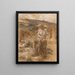 La soif en moisson - Léon Augustin Lhermitte — framed artwork on a wall