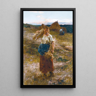 La glaneuse - Léon Augustin Lhermitte — framed artwork on a wall