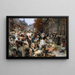 L'approvisionnement des Halles - Léon Augustin Lhermitte — framed artwork on a wall
