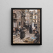 The Fish Market St Malo - Léon Augustin Lhermitte — framed artwork on a wall