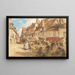 The market in old Bourges - Léon Augustin Lhermitte — framed artwork on a wall